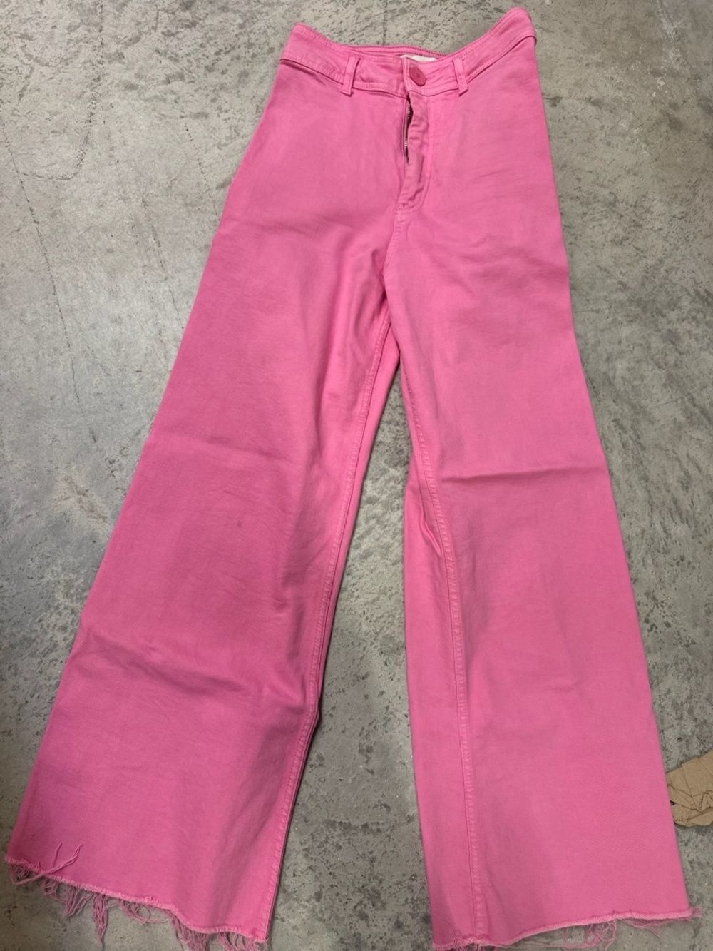 Pink ZARA Straight Leg Pants - Size 2 - Like New Summer Pant